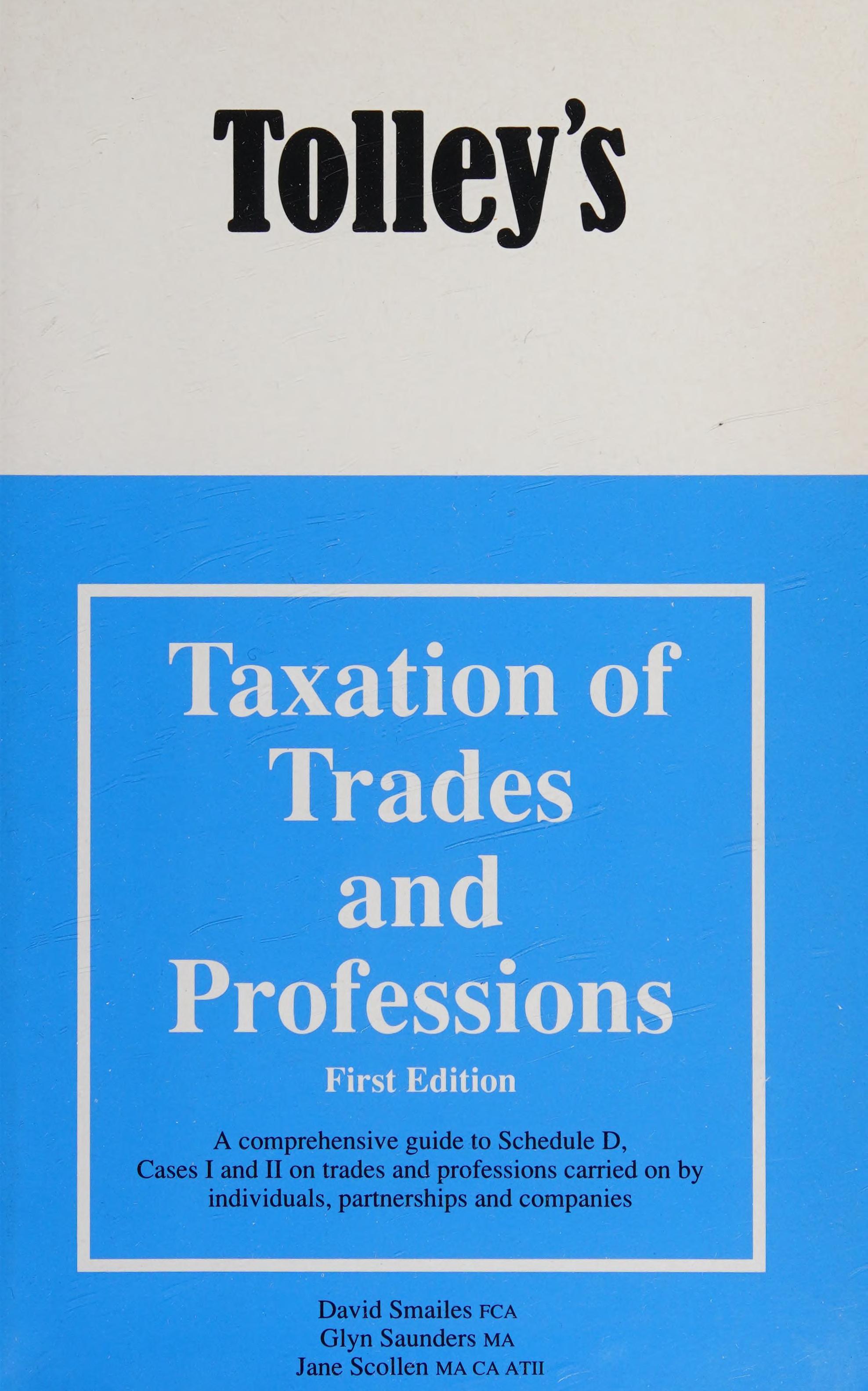 Tolley's Taxation of Trades and Professions