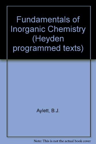 Fundamentals Of Inorganic Chemistry