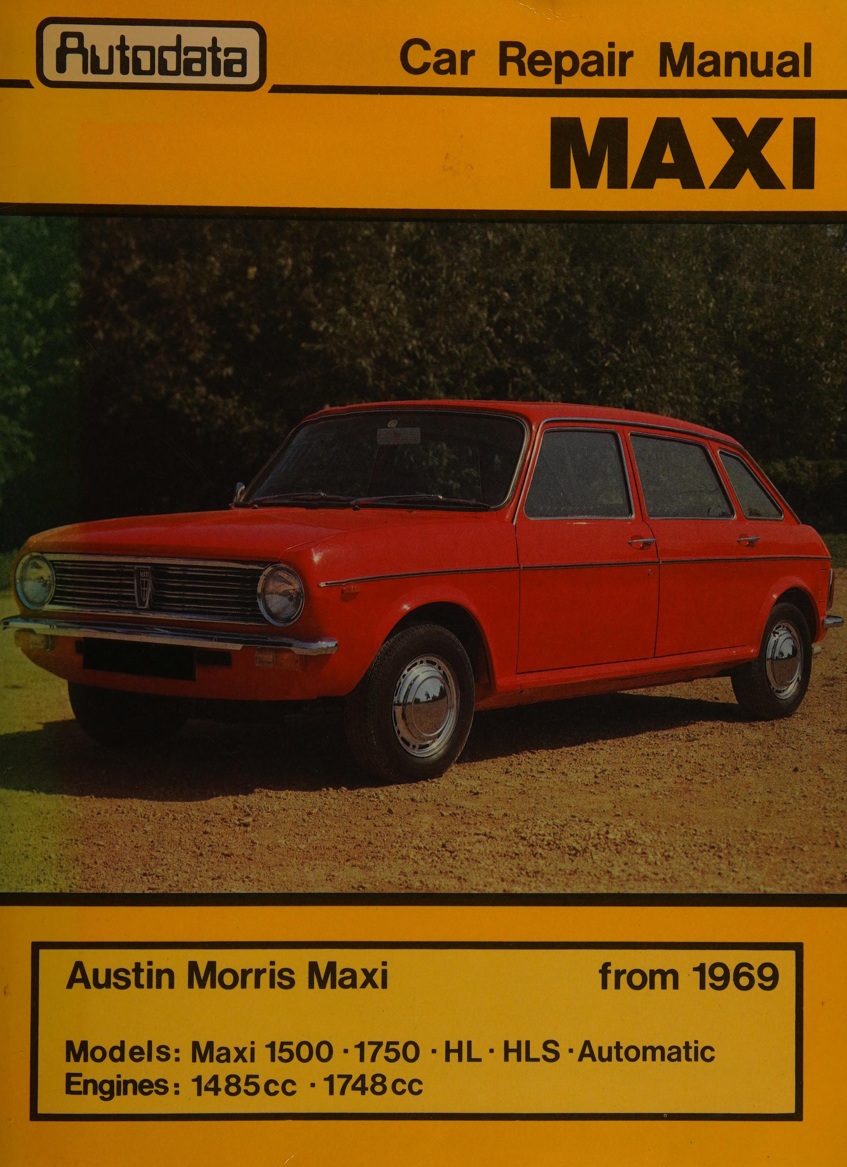 Workshop Manual for B.L.M.C. Maxi