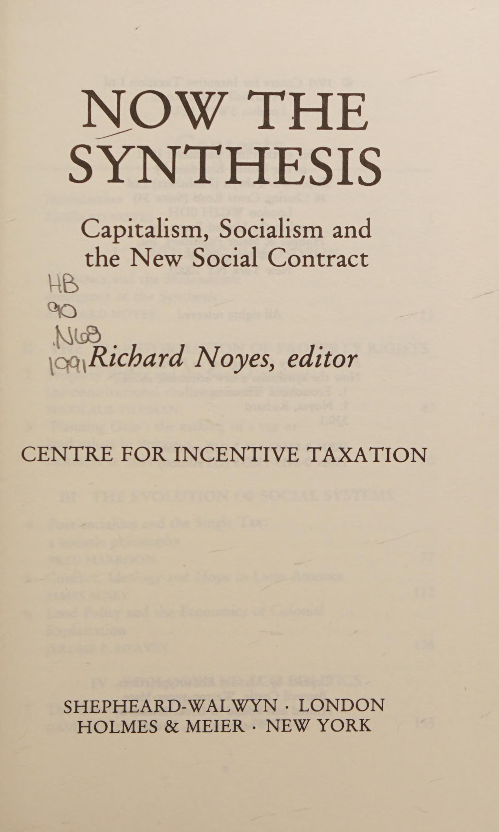 Now the Synthesis