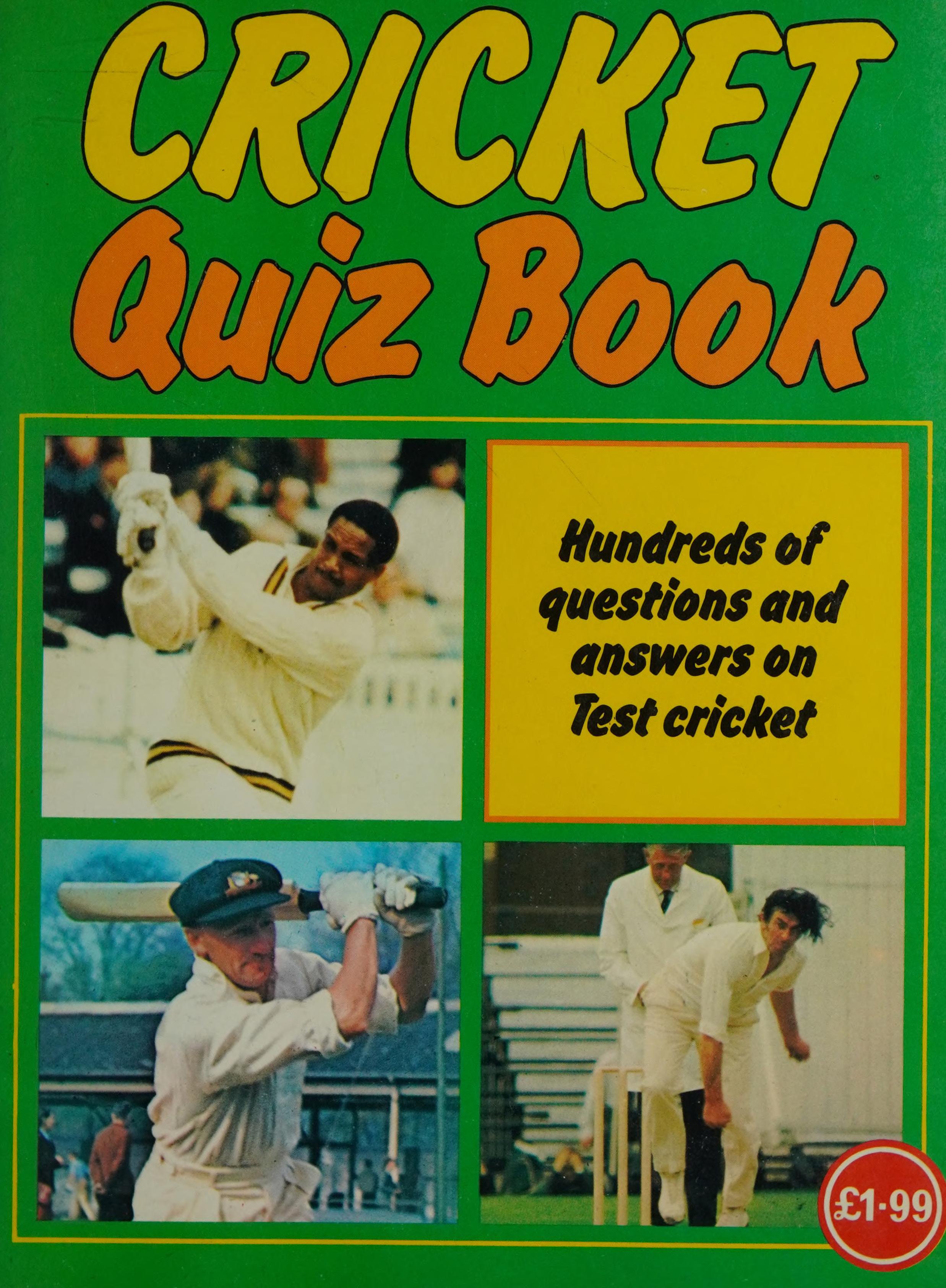 Cricket Quiz Book