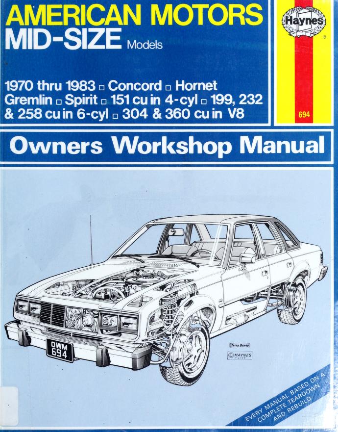 Amc Gremlin, Spriit, Concord, and Hornet, 1970-83