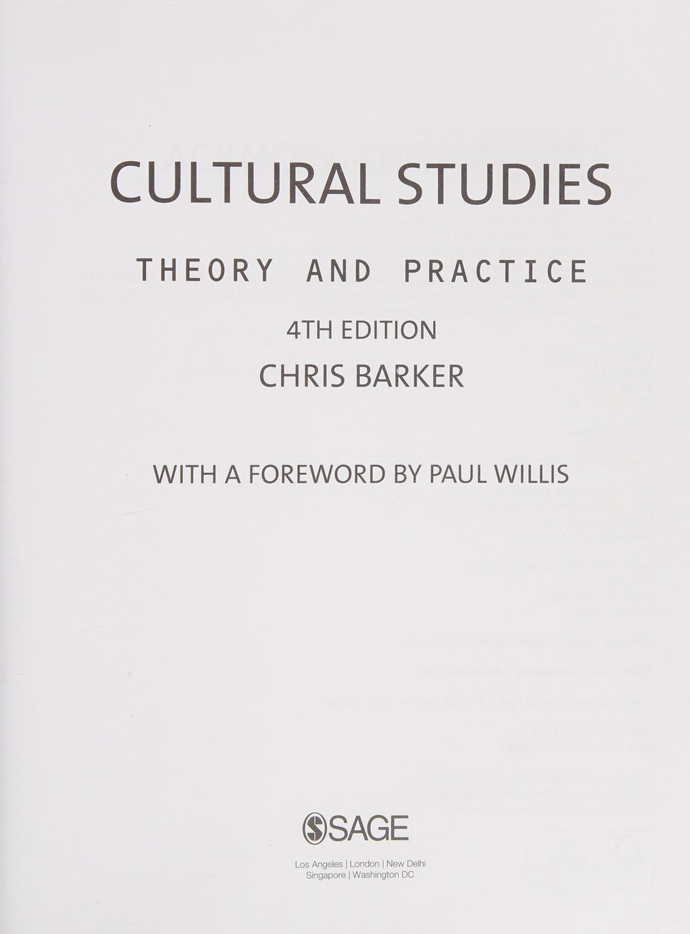 Cultural Studies