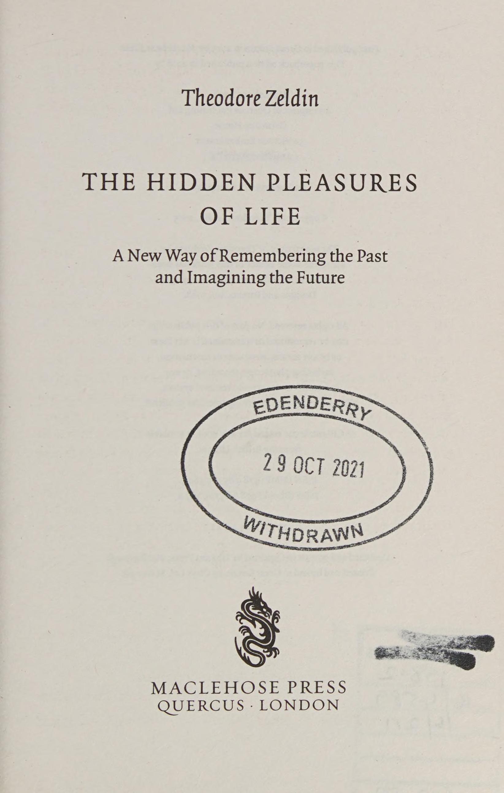 Hidden Pleasures Of Life