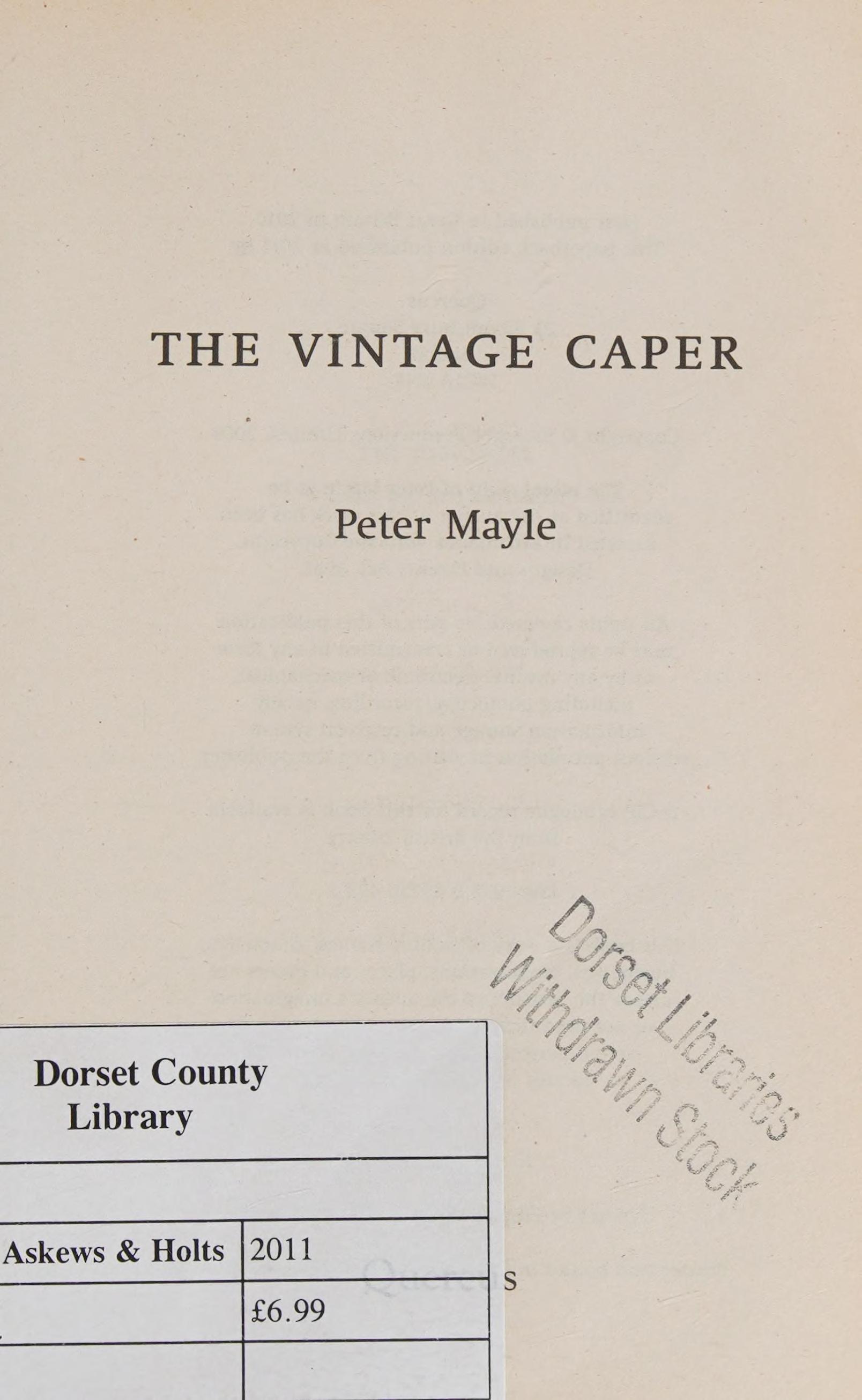 Vintage Caper