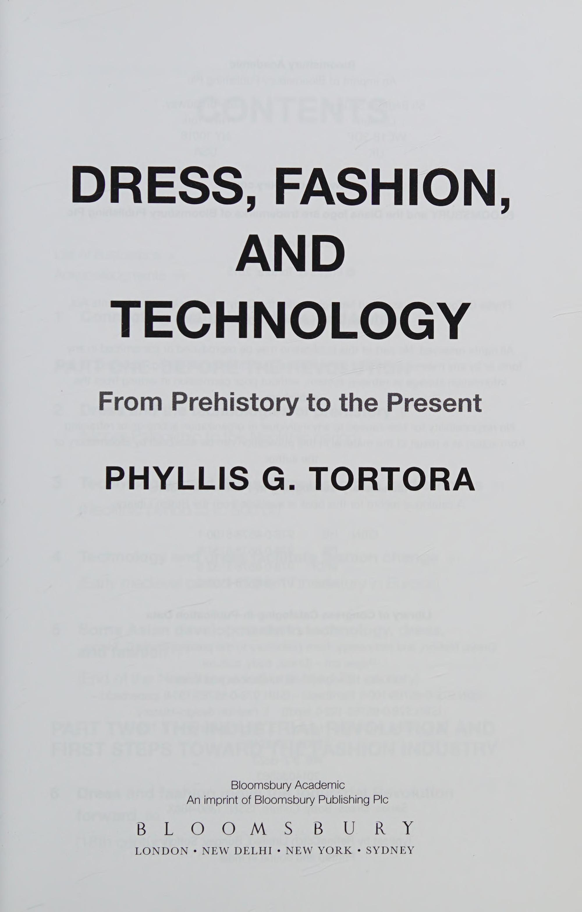 Dress, Fashion, and Technology