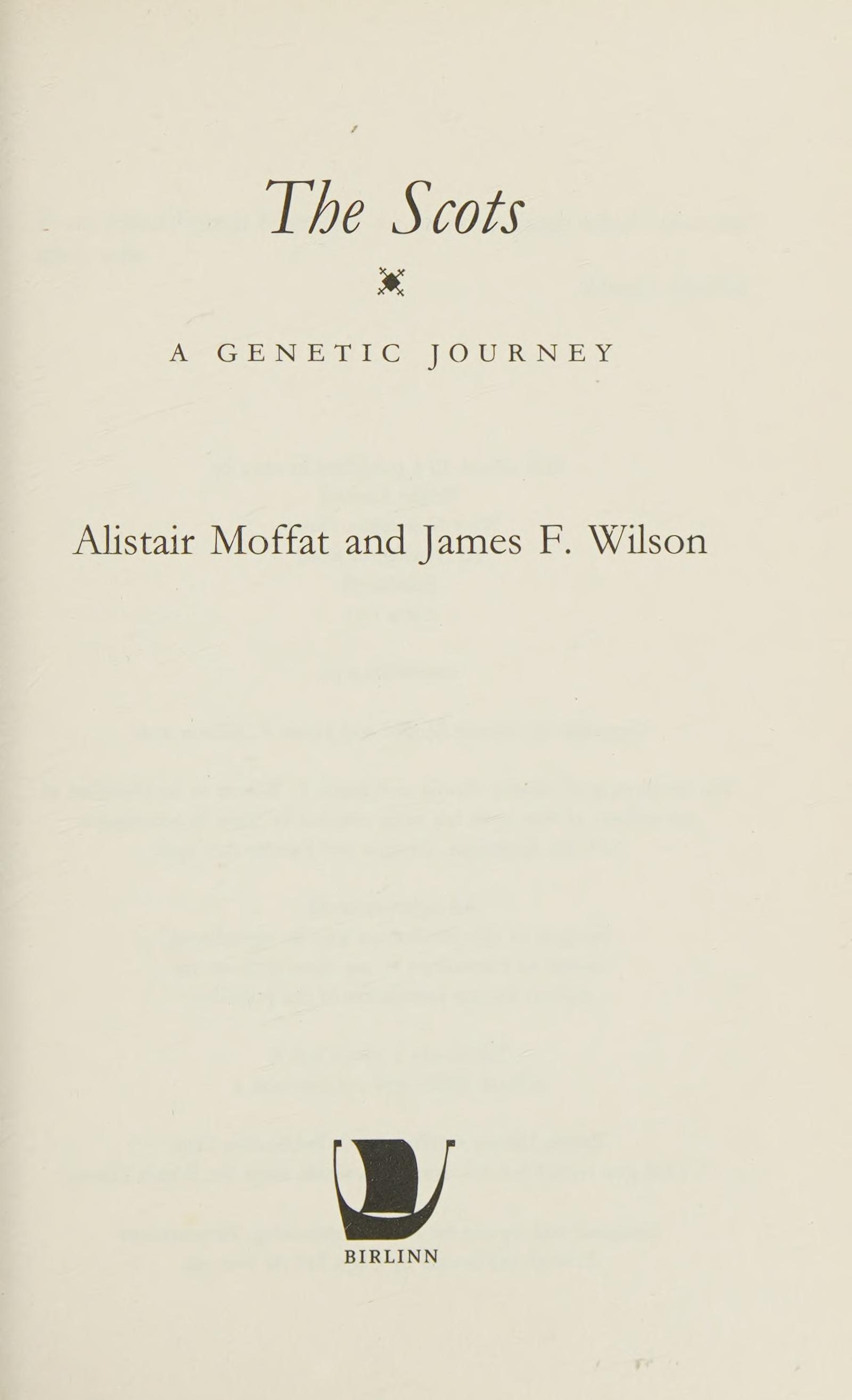 The Scots: A Genetic Journey