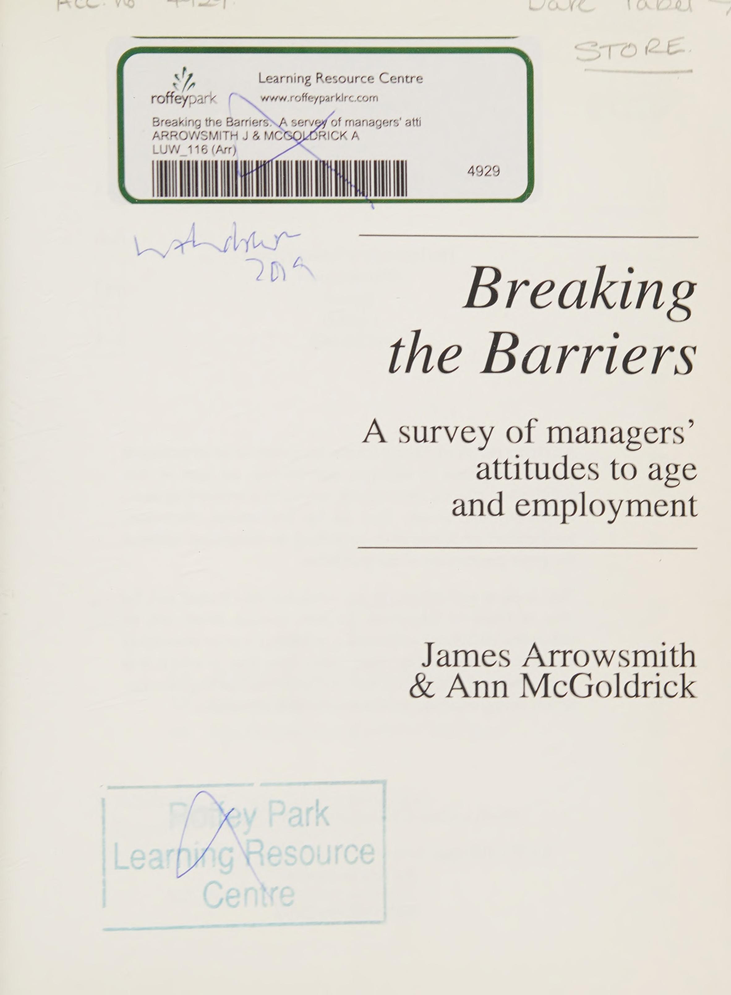 Breaking The Barriers