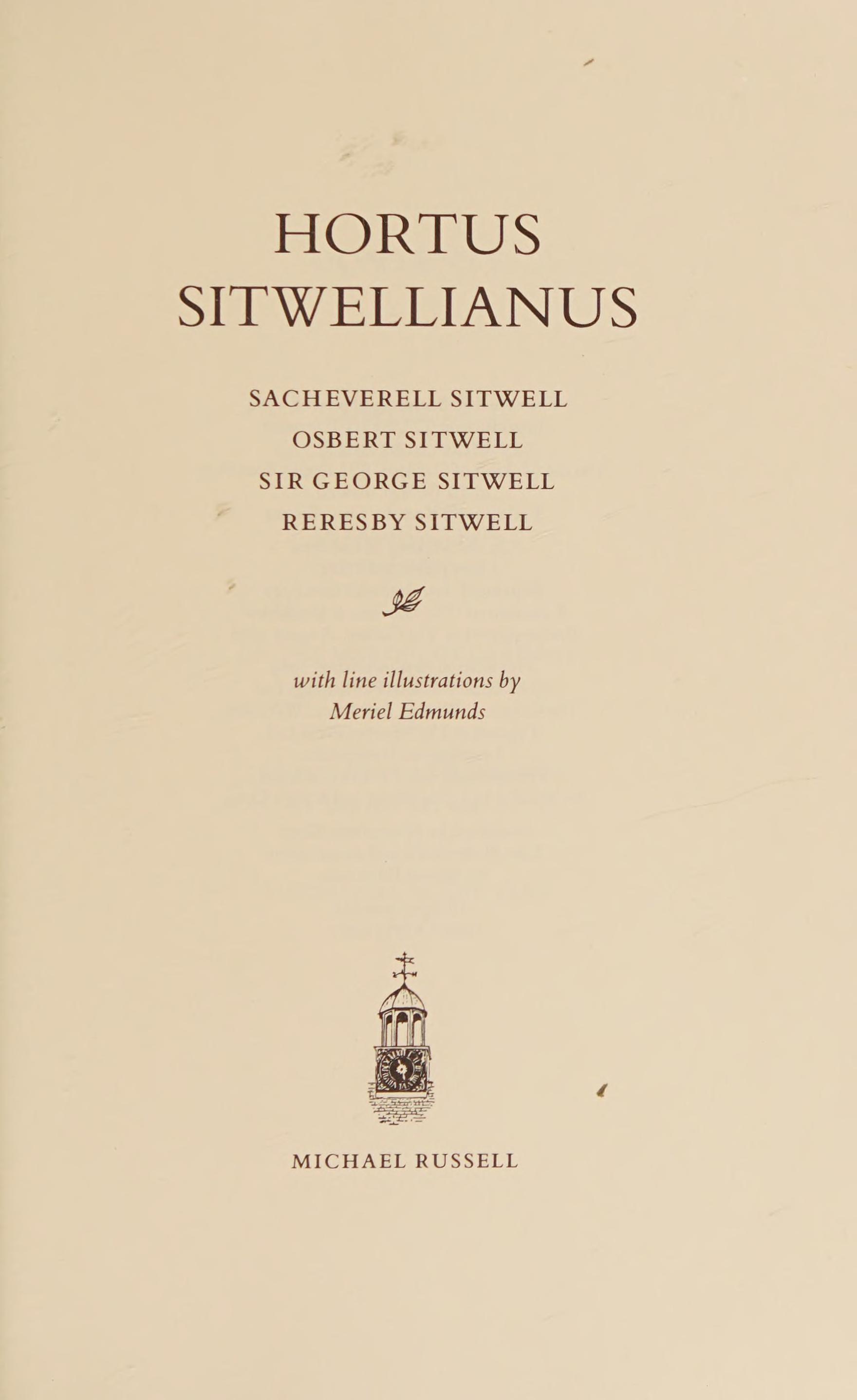 Hortus Sitwellianus