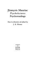 François Mauriac: Psycholectures/Psychoreadings