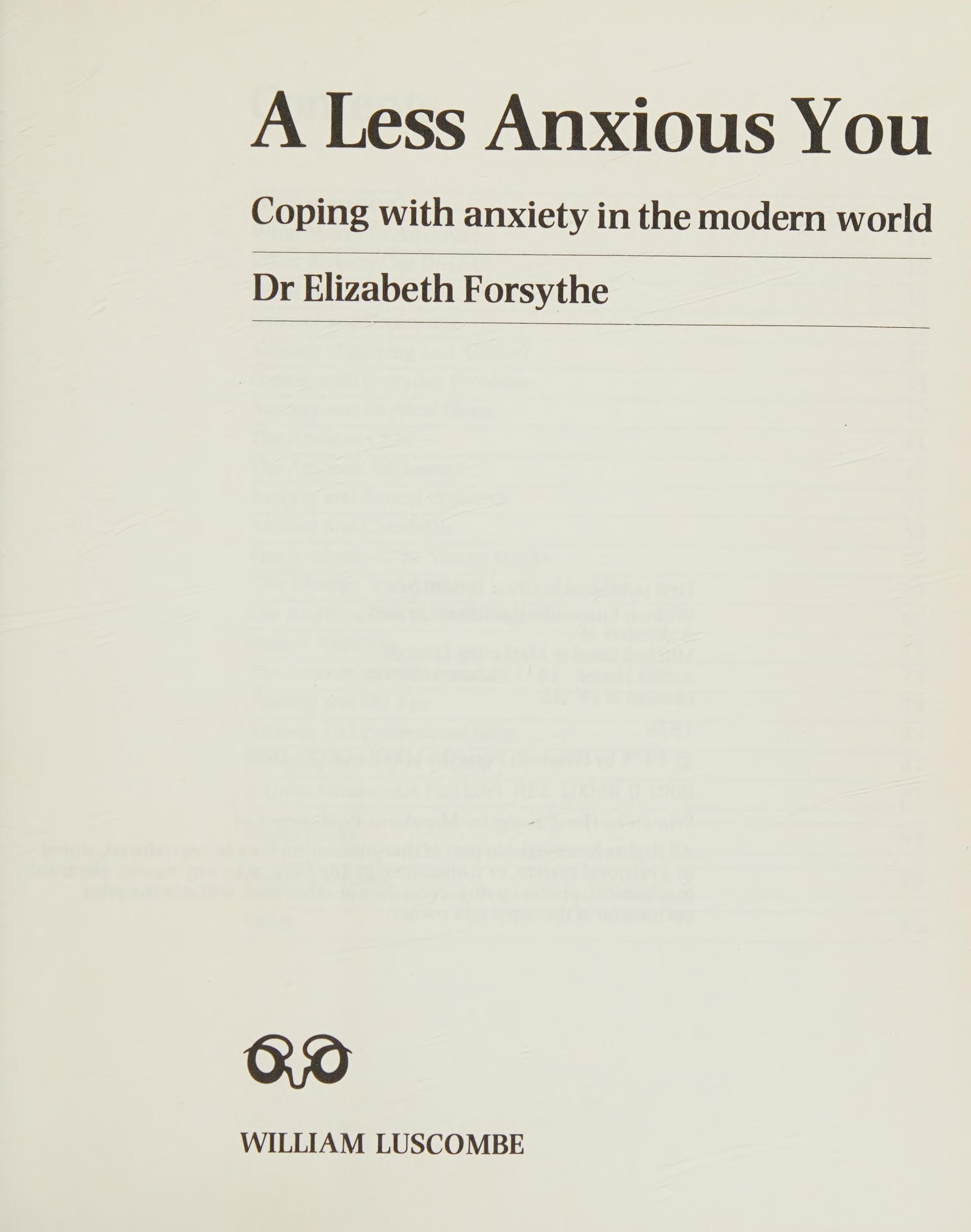 Less Anxious You