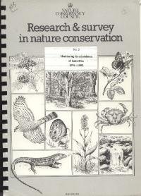 Monitoring the Abundance of Butterflies 1976-1985 (Research & Survey in Nature Conservation)