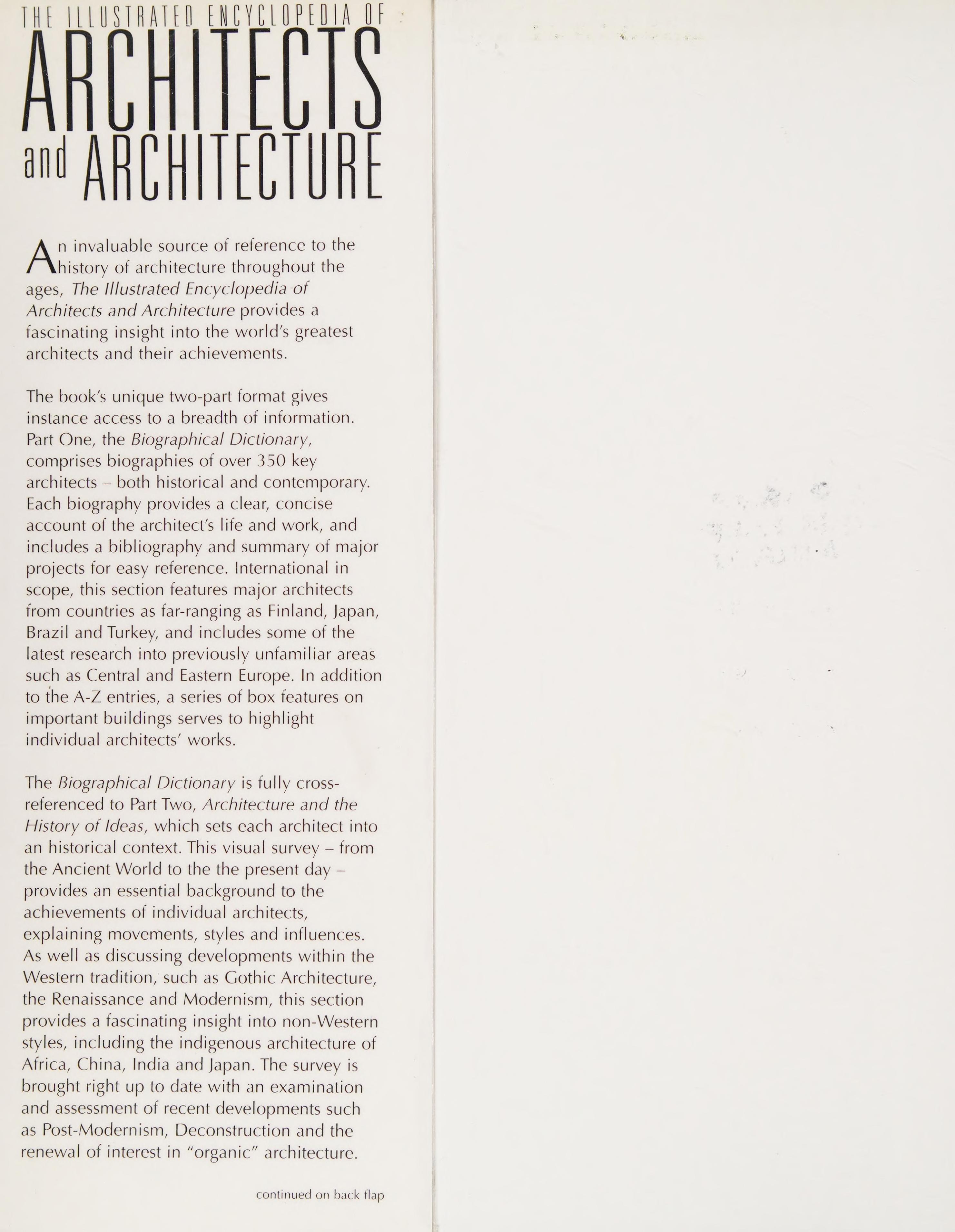 THE ILUSTRATED ENCYCLOPEDIA OF ARCHITECTS AND ARCHITECTURE