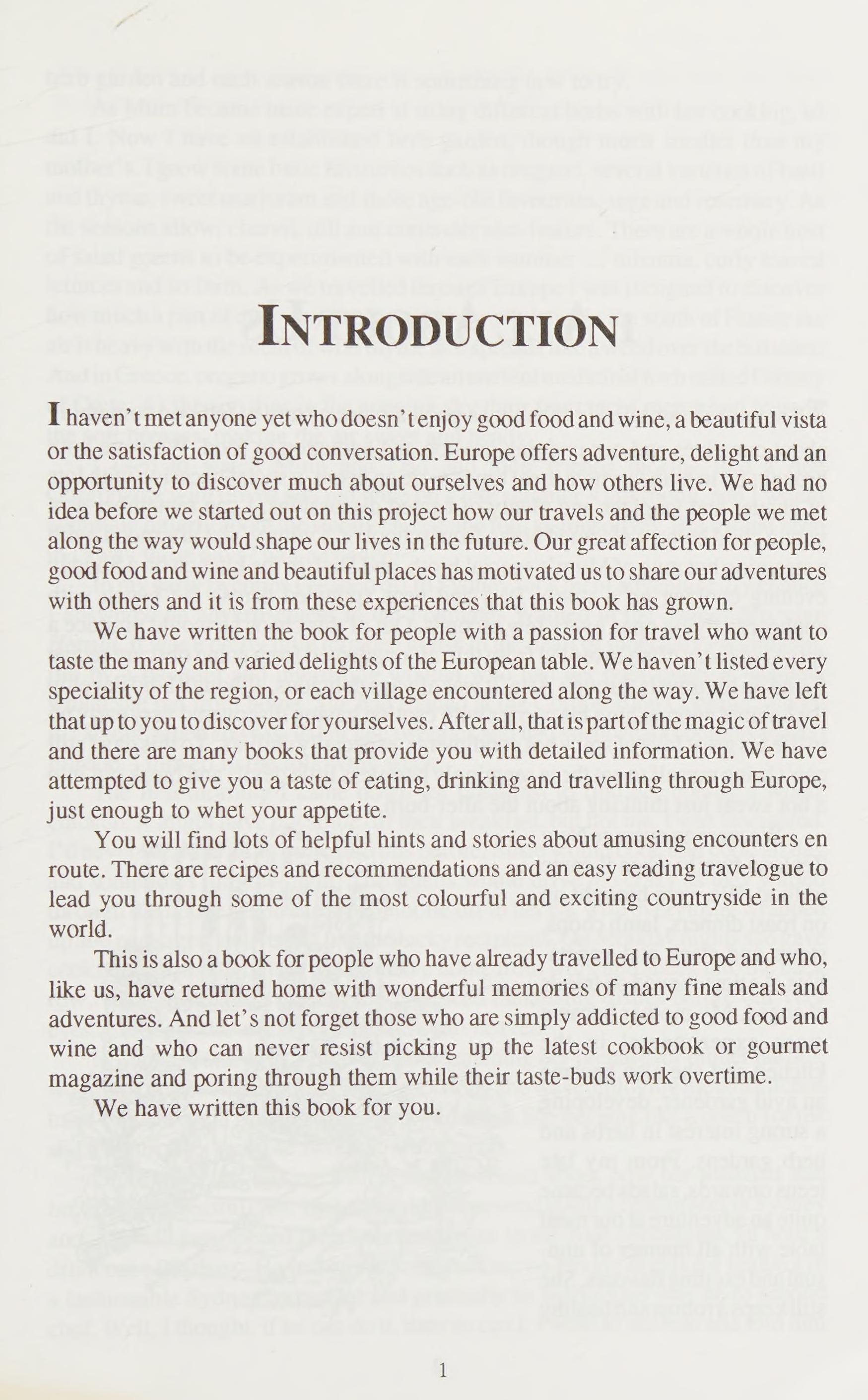 Europe on a Plate/Eating, Drinking and Travelling Around Europe