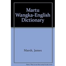 Martu Wangka-English dictionary