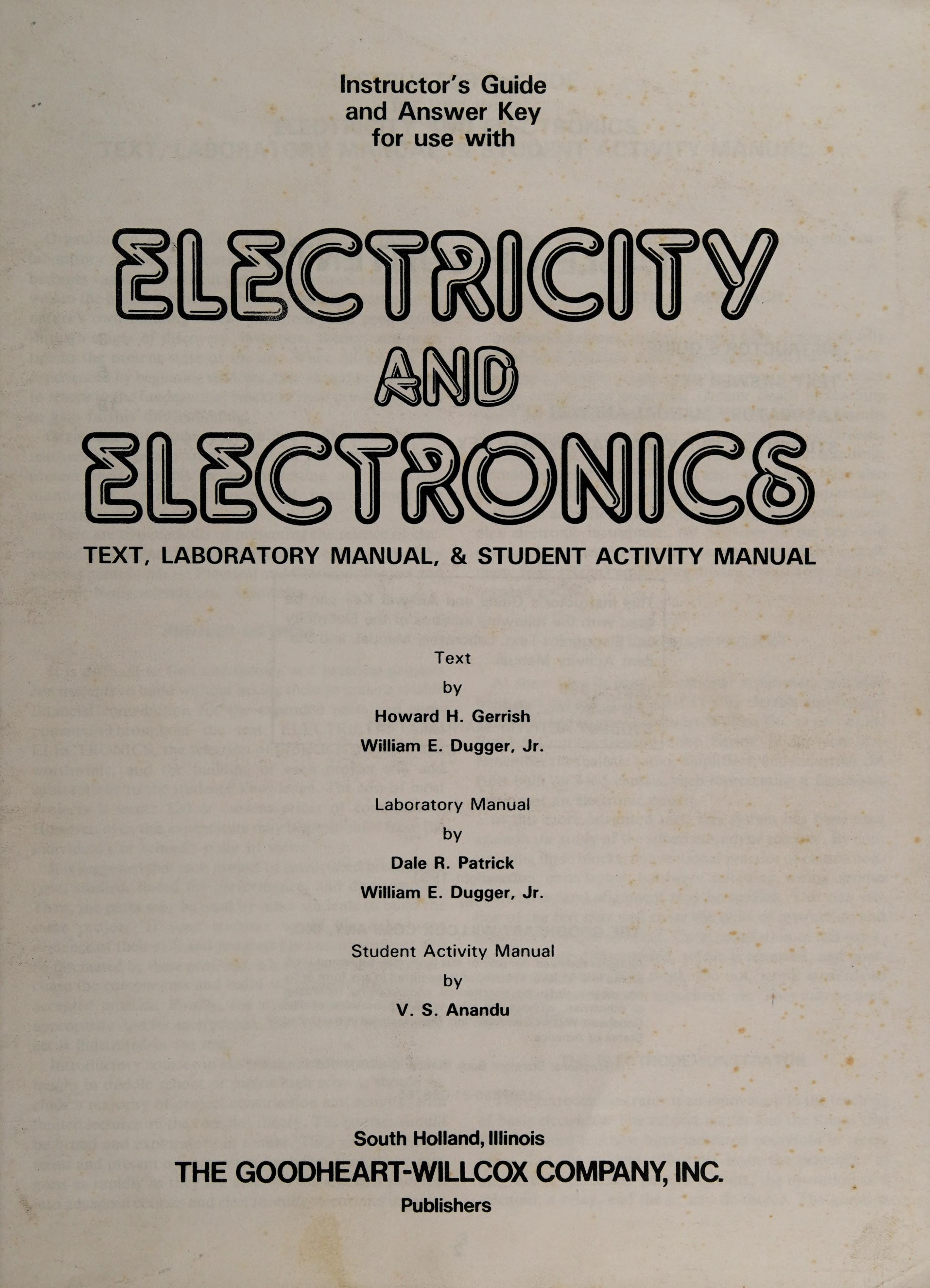 Electricity and electronics