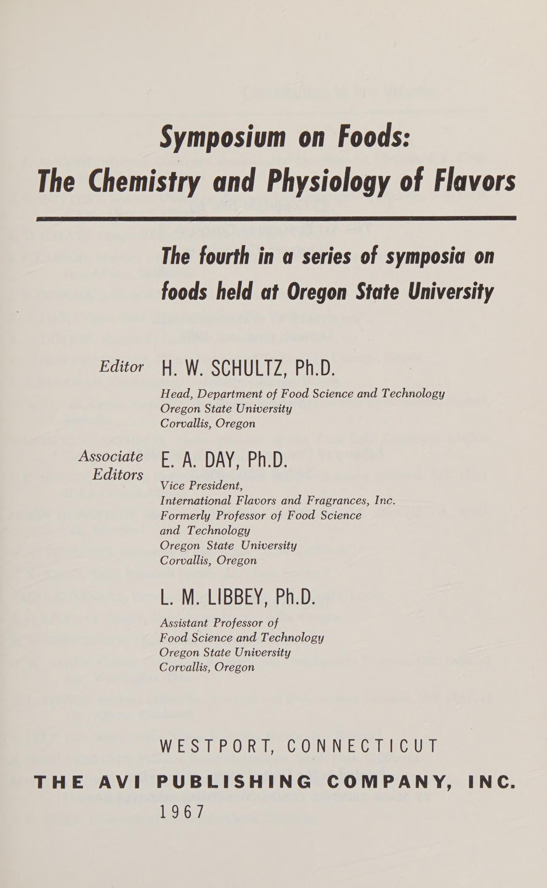 Symposium on Foods