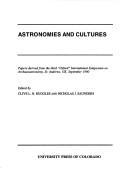 Astronomies And Cultures