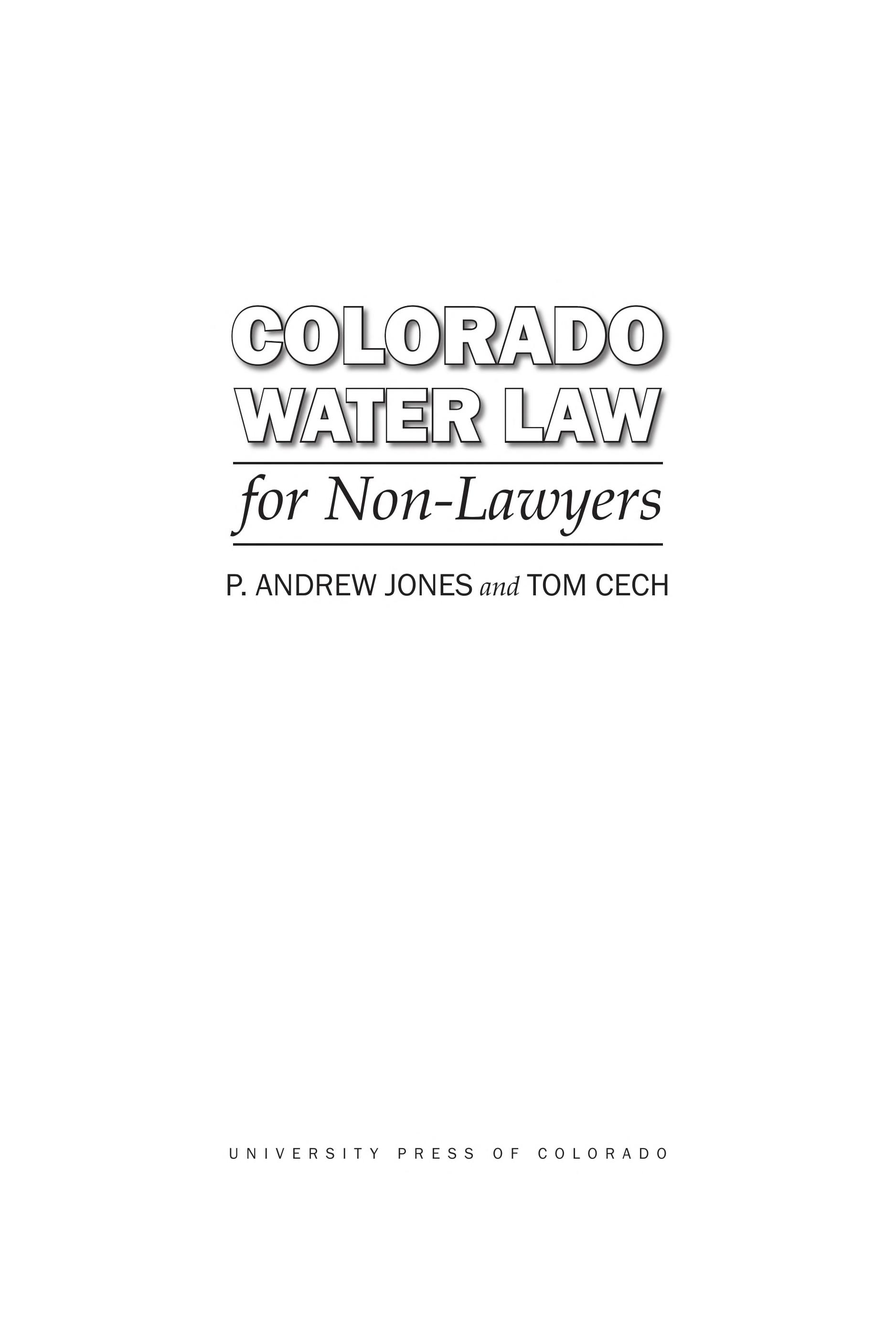 Colorado Water Law for Non-Lawyers