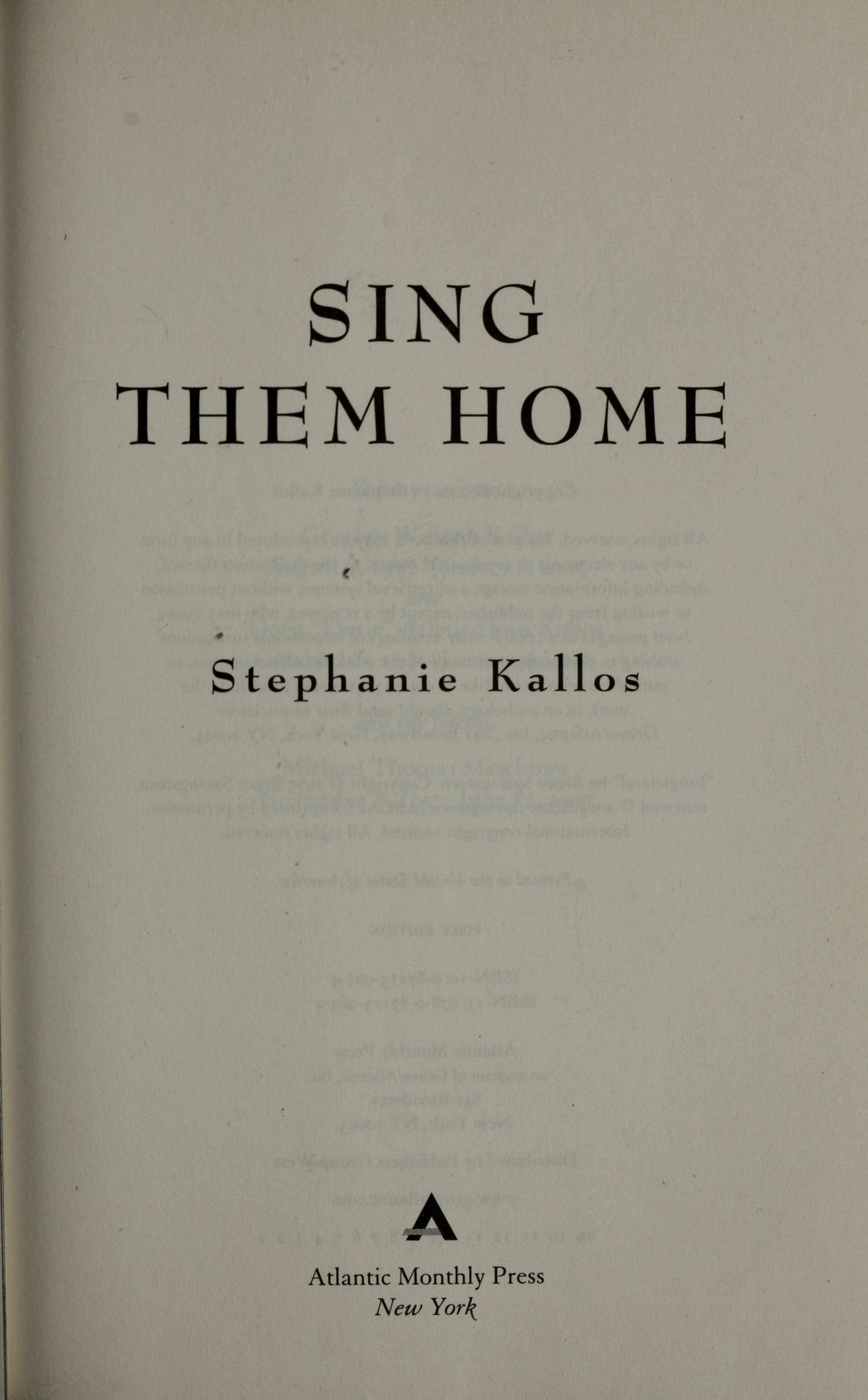 Sing Them Home