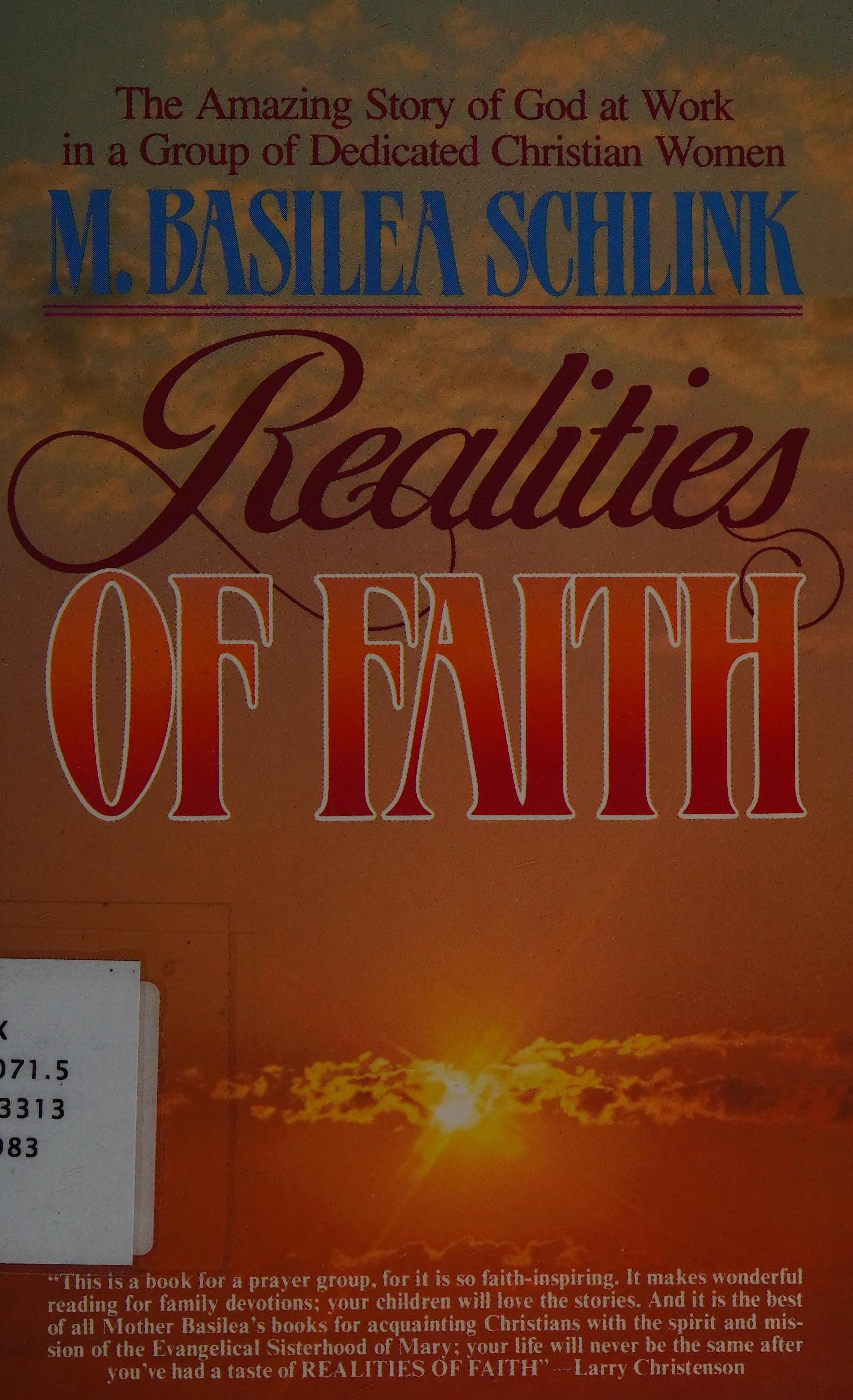 Realities of Faith