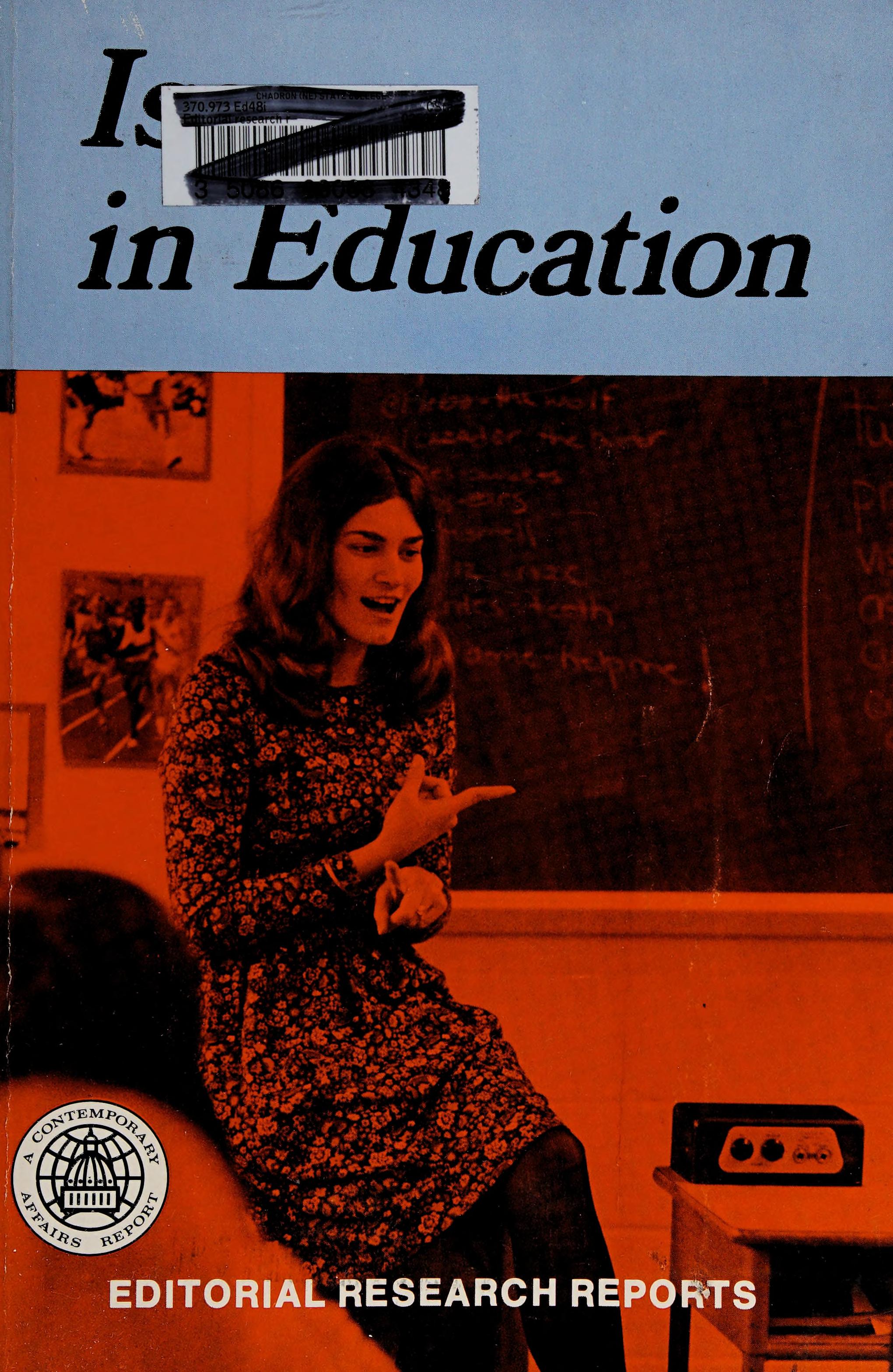 Editorial Research Reports on Issues in Education