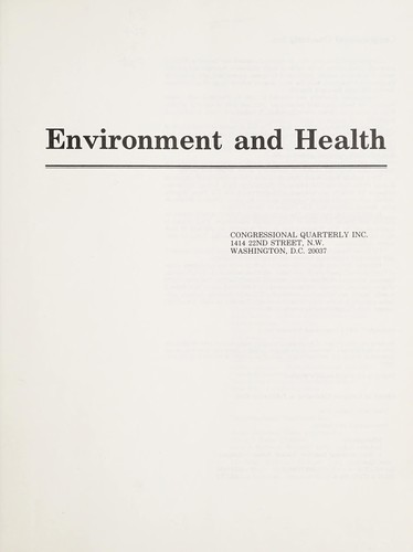 Environment and Health