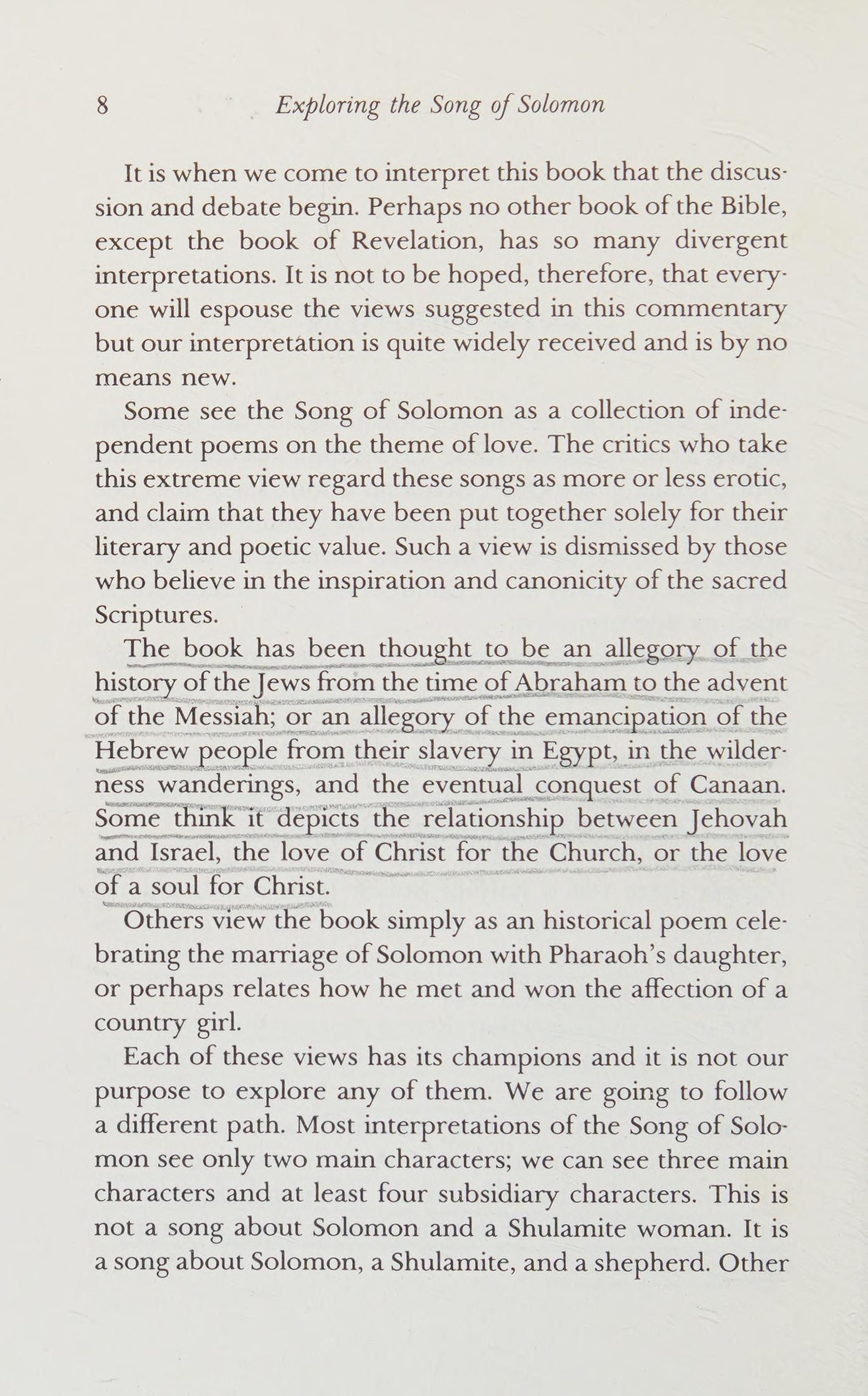 Exploring the Song of Solomon