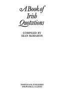 Book Of Irish Quotations
