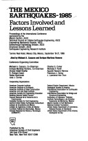 The Mexico Earthquakes-1985: Factors Involved And Lessons Learned