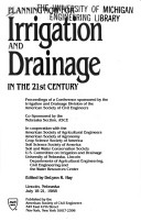 Planning Now For Irrigation And Drainage In The 21st Century