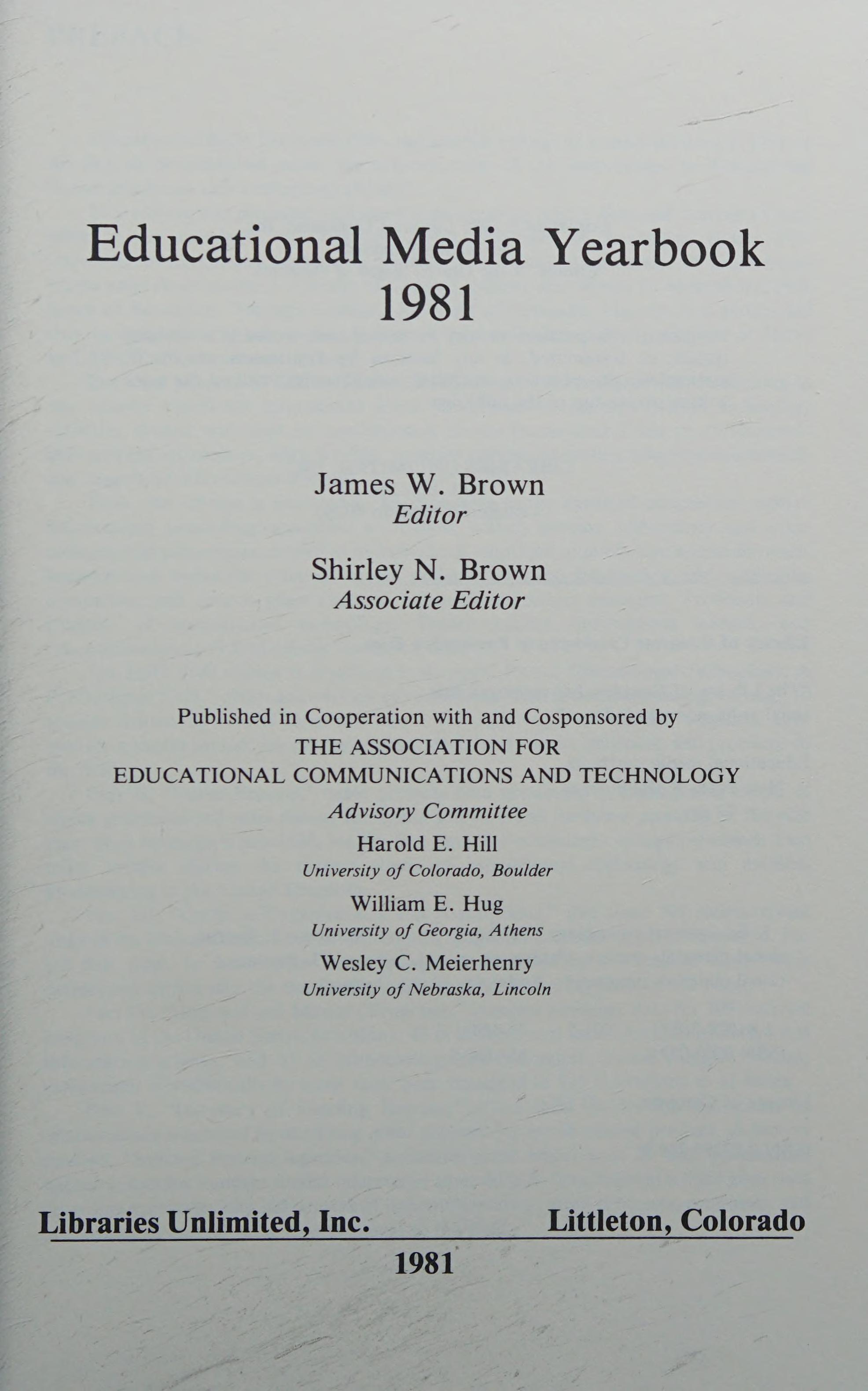 Educational Media Yearbook.