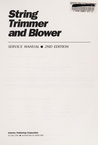 String Trimmer and Blower
