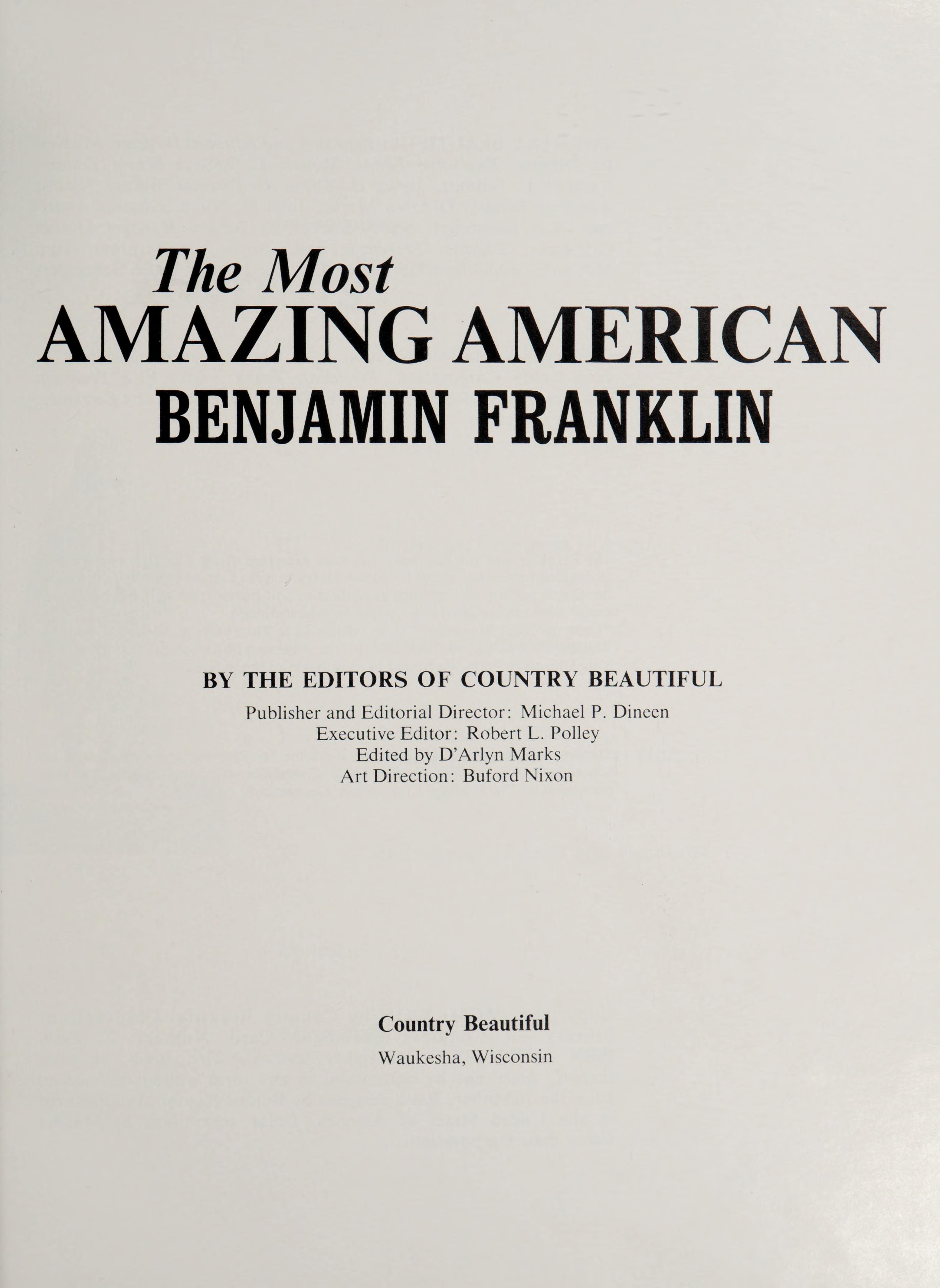 The Most Amazing American