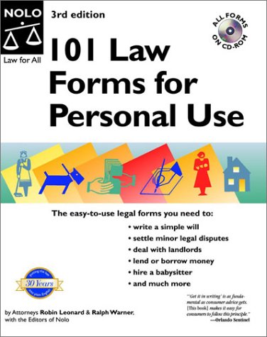 101 Law Forms for Personal Use, Third Edition