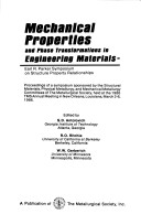 Mechanical Properties and Phase Transformations in Engineering Materials