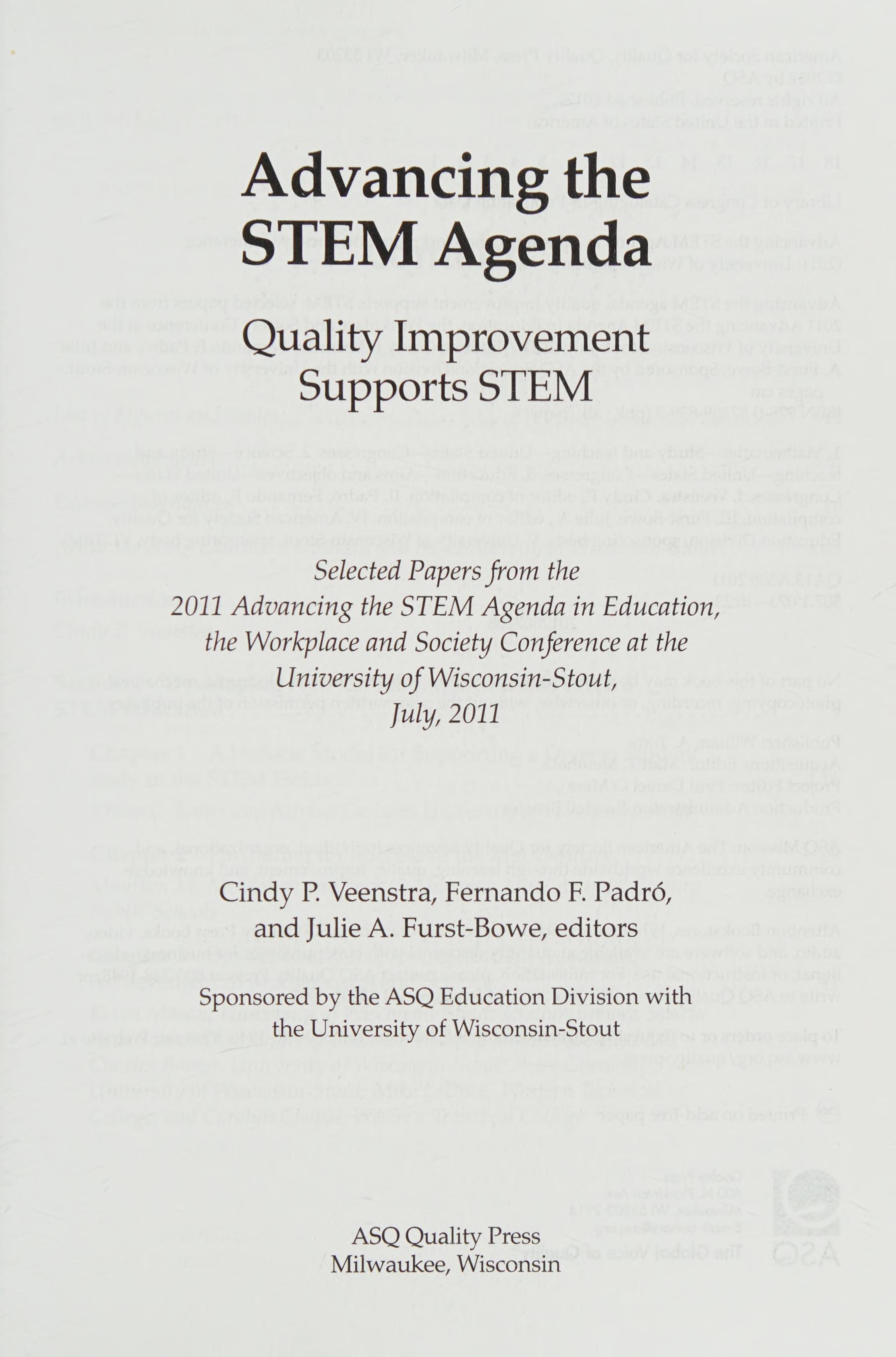 Advancing the STEM Agenda