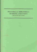 Pico Della Mirandola: Of Being And Unity