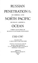Russian Penetration Of The North Pacific Ocean, 1700-1799