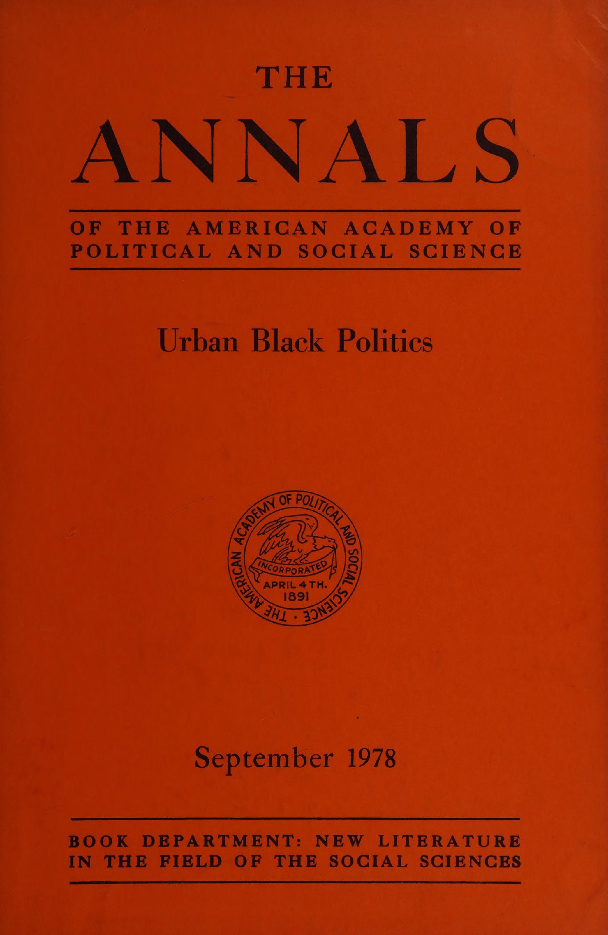 Urban Black Politics