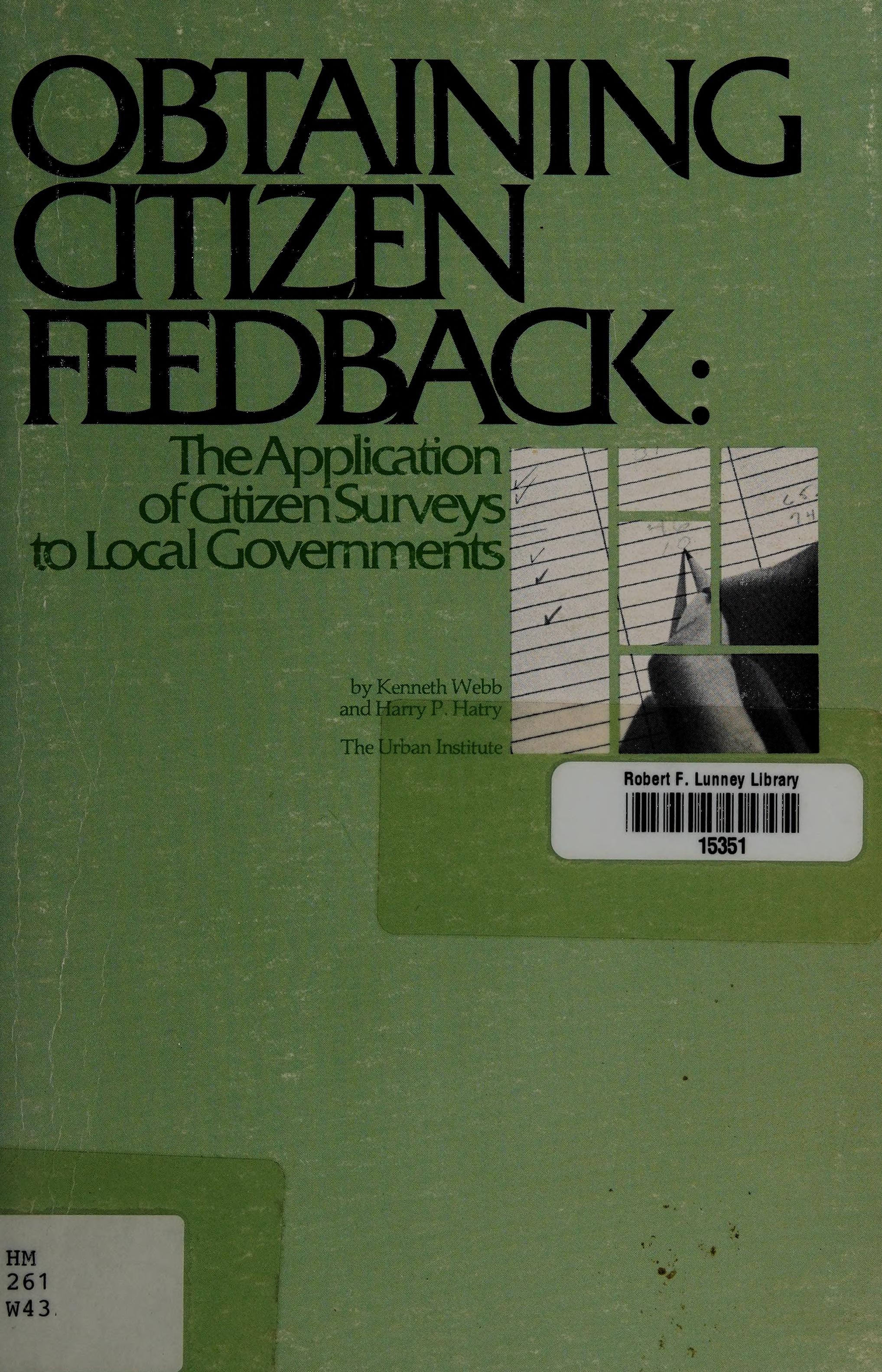 OBTAINING CITIZEN FEEDBACK