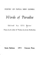 Words Of Paradise: Poetry Of Papua New Guinea