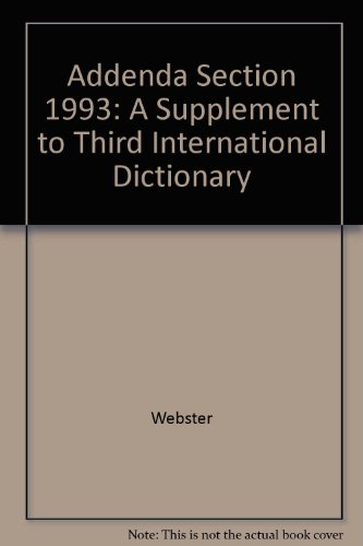 Addenda Section 1993