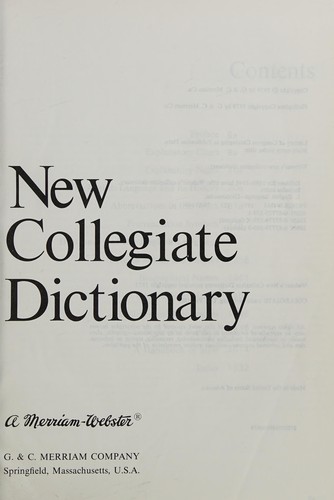 Webster's New Collegiate Dictionary
