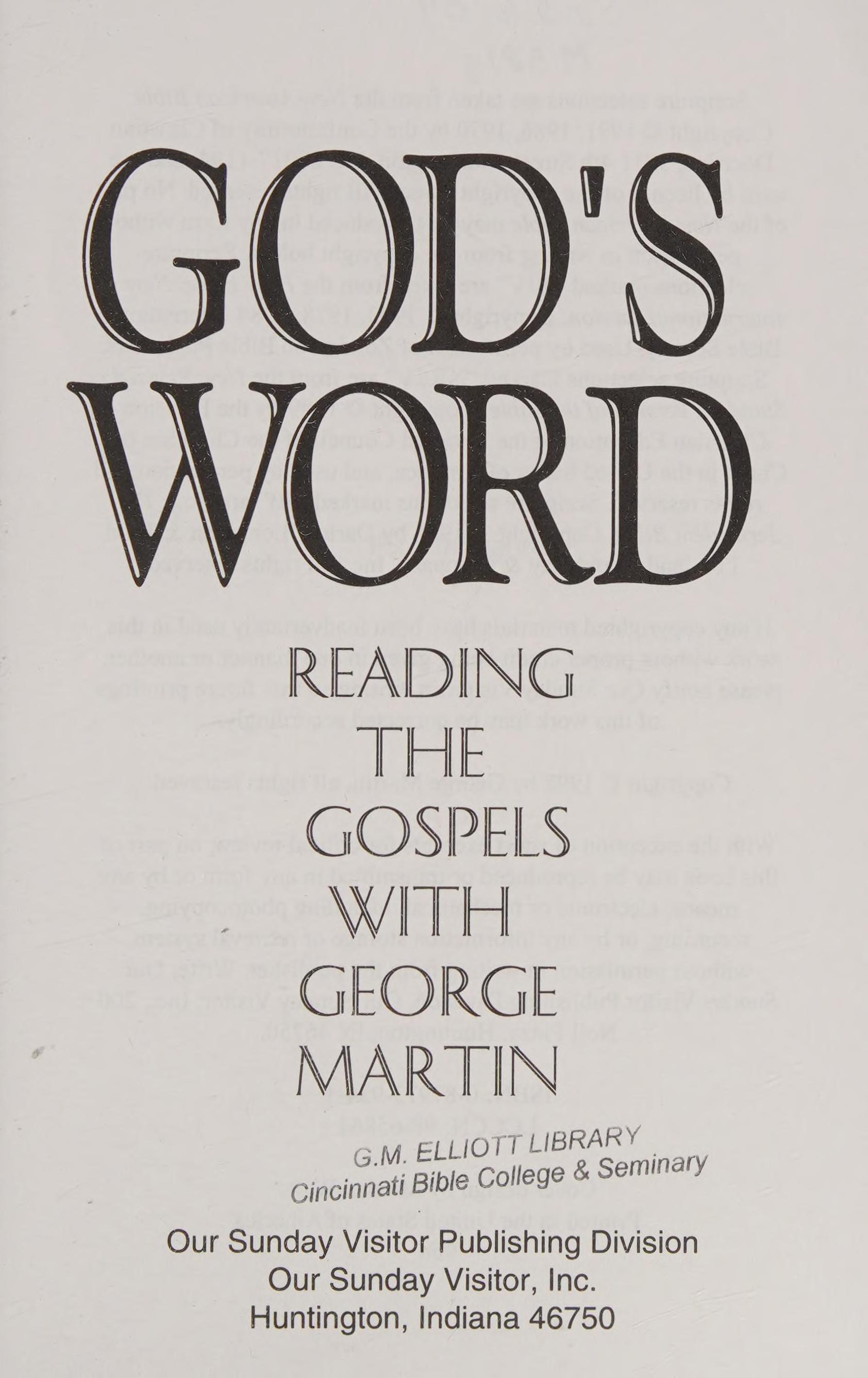 God's word