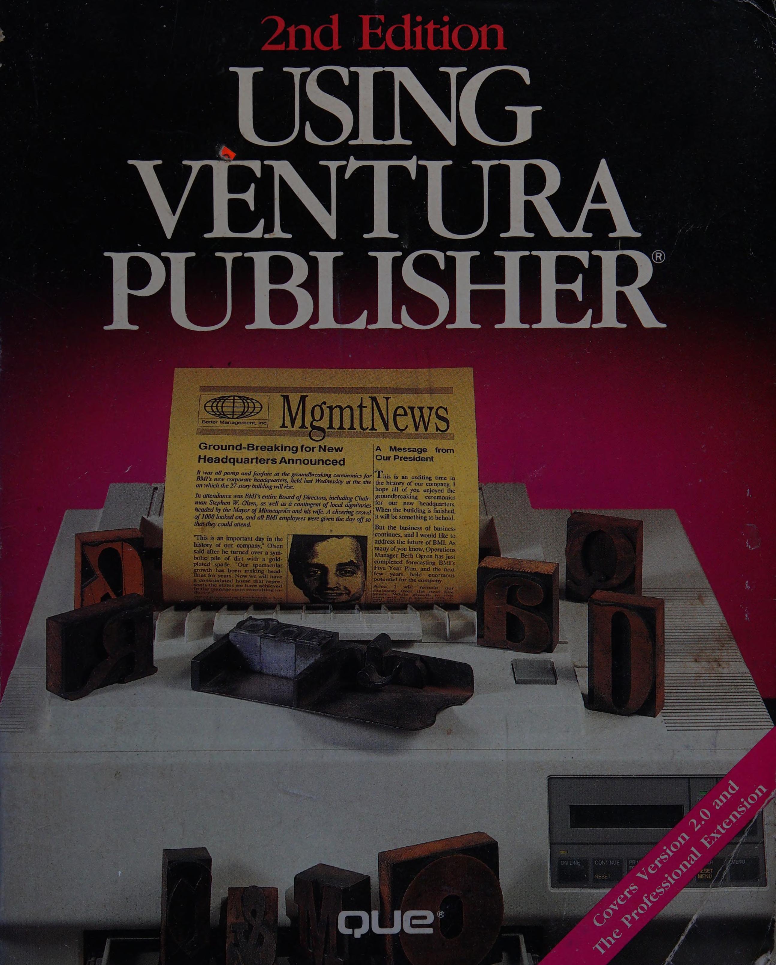 Using Ventura Publisher