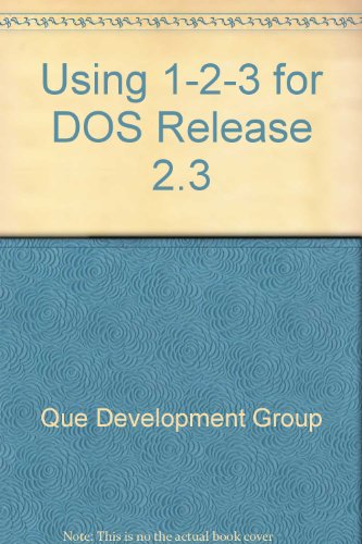 Using 1-2-3 for Dos Release 2.3