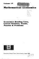 Mathematical Economics and Applied General Equilibrium Modelling