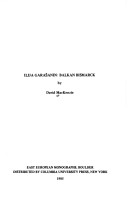 Ilija Garasanin, Balkan Bismarck