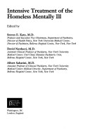 Intensive Treatment Of The Homeless Mentally Ill
